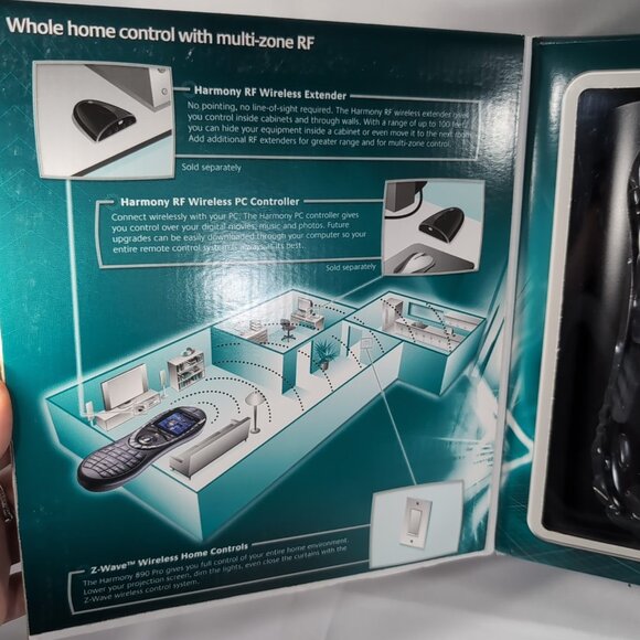 Logitech Harmony 890 Pro Universal Remote Control Charger Base NEW OPEN R-RG7 - Picture 6 of 12